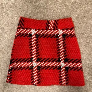 Topshop Plaid Mini Skirt